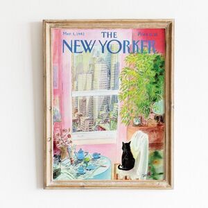 Vintage New Yorker Magazine 1982 Poster Print